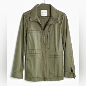 Madewell green olive fleet jacket size xxs item c3394
